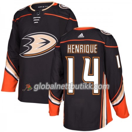 Anaheim Ducks Hockeydrakt Adam Henrique 14 2017-2018 Svart Adidas Authentic - Herre